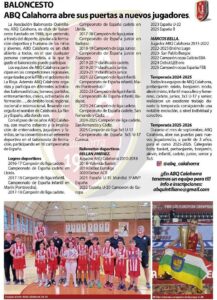 Lee más sobre el artículo ABQ Calahorra abre sus puertas a nuevos jugadores